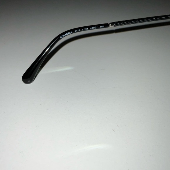 Chanel Silver Circle Frame Glasses With Black Sides - Picture 7 of 8